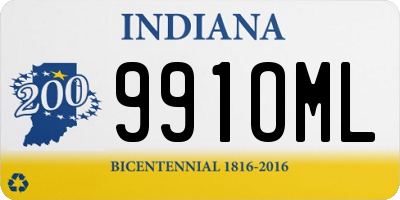 IN license plate 991OML