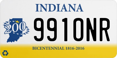 IN license plate 991ONR