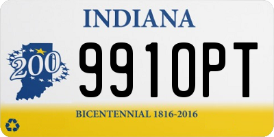 IN license plate 991OPT