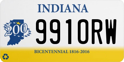 IN license plate 991ORW