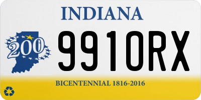 IN license plate 991ORX