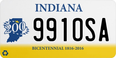 IN license plate 991OSA