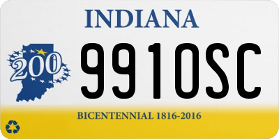 IN license plate 991OSC