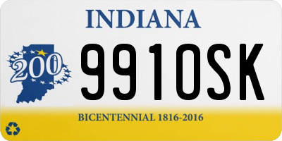 IN license plate 991OSK