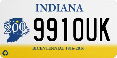 IN license plate 991OUK