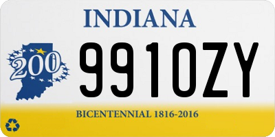 IN license plate 991OZY