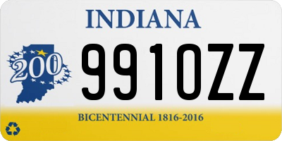 IN license plate 991OZZ