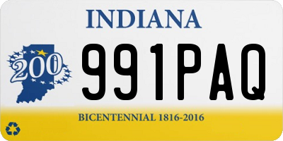 IN license plate 991PAQ