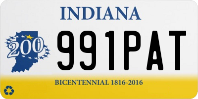 IN license plate 991PAT