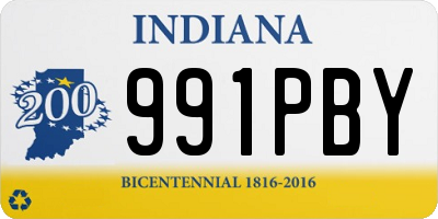 IN license plate 991PBY