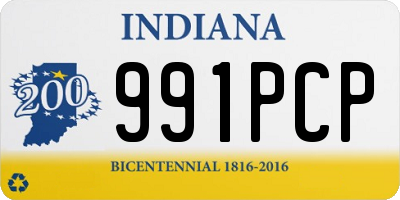 IN license plate 991PCP