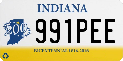 IN license plate 991PEE