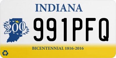 IN license plate 991PFQ