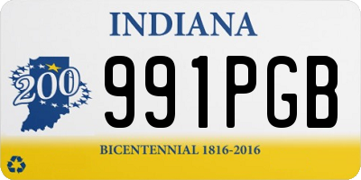 IN license plate 991PGB