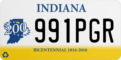 IN license plate 991PGR