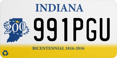 IN license plate 991PGU