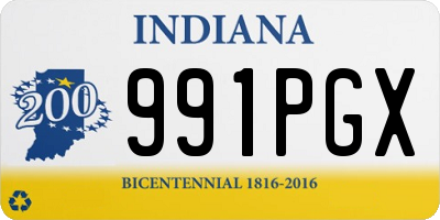 IN license plate 991PGX