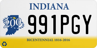 IN license plate 991PGY