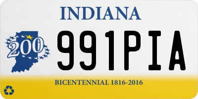 IN license plate 991PIA