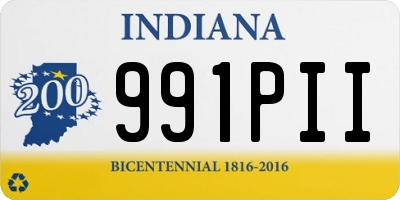 IN license plate 991PII