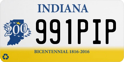 IN license plate 991PIP