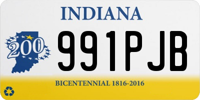 IN license plate 991PJB