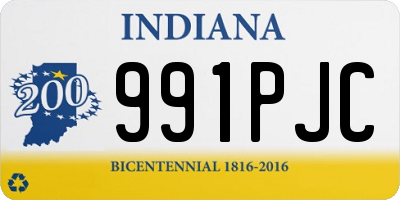 IN license plate 991PJC