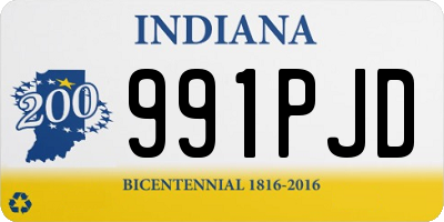 IN license plate 991PJD