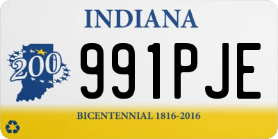 IN license plate 991PJE