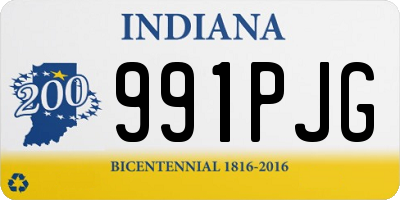 IN license plate 991PJG