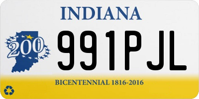 IN license plate 991PJL