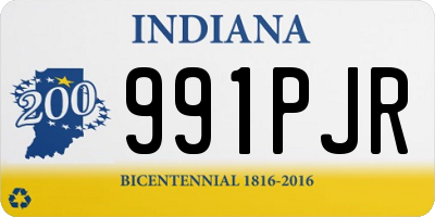 IN license plate 991PJR