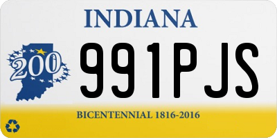 IN license plate 991PJS