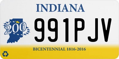 IN license plate 991PJV