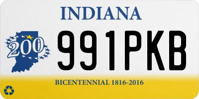 IN license plate 991PKB