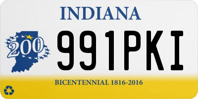 IN license plate 991PKI