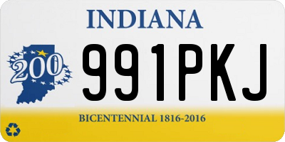 IN license plate 991PKJ