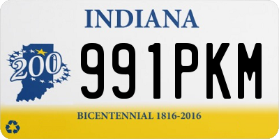 IN license plate 991PKM