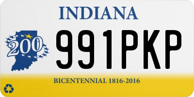 IN license plate 991PKP