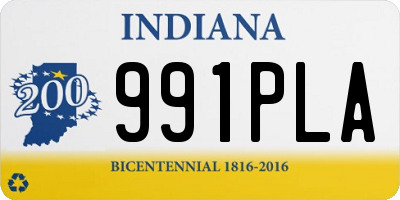 IN license plate 991PLA