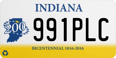 IN license plate 991PLC