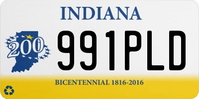 IN license plate 991PLD
