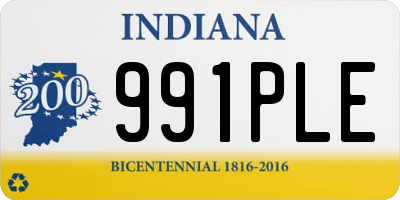 IN license plate 991PLE