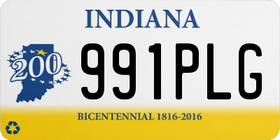 IN license plate 991PLG