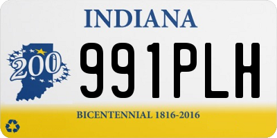 IN license plate 991PLH