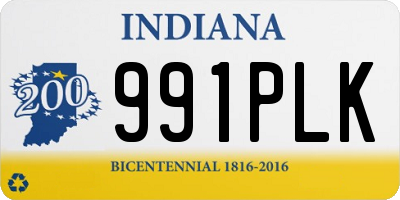 IN license plate 991PLK