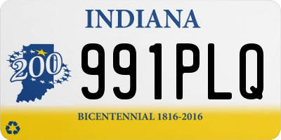 IN license plate 991PLQ