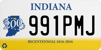 IN license plate 991PMJ