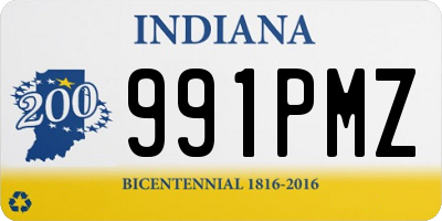 IN license plate 991PMZ