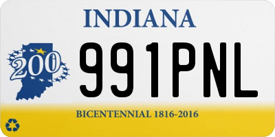 IN license plate 991PNL